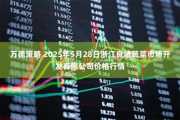万德策略 2025年5月28日浙江良渚蔬菜市场开发有限公司价格行情