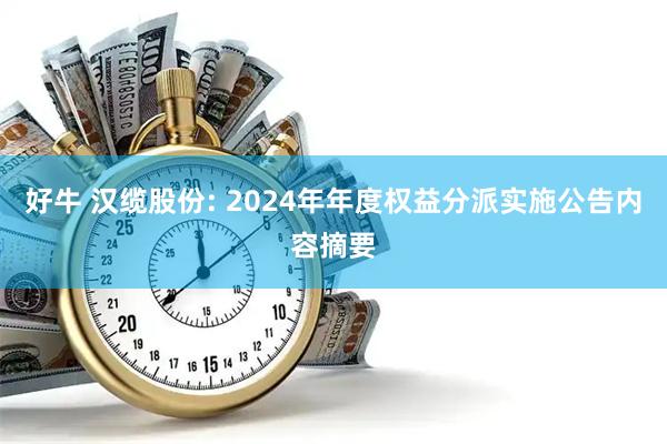好牛 汉缆股份: 2024年年度权益分派实施公告内容摘要