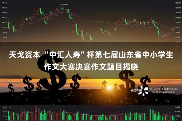 天戈资本 “中汇人寿”杯第七届山东省中小学生作文大赛决赛作文题目揭晓