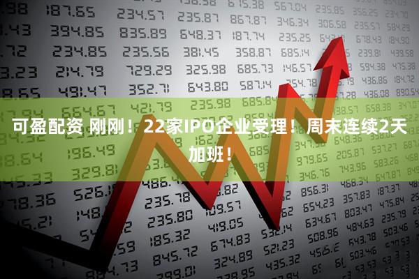 可盈配资 刚刚！22家IPO企业受理！周末连续2天加班！