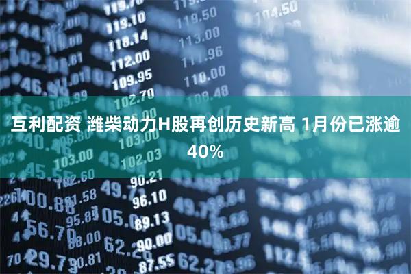 互利配资 潍柴动力H股再创历史新高 1月份已涨逾40%