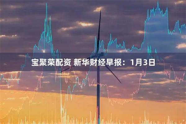 宝聚荣配资 新华财经早报：1月3日
