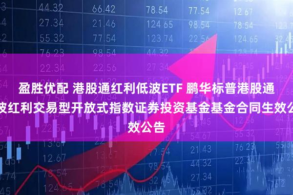 盈胜优配 港股通红利低波ETF 鹏华标普港股通低波红利交易型开放式指数证券投资基金基金合同生效公告